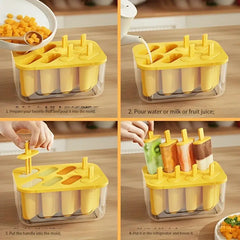 DIY Silicone Ice Cube and Ice Cream Maker (1pc)