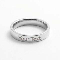 Personalized Engraved women's ring