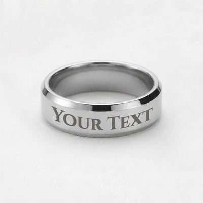 Personalized Engraved Men's Ring