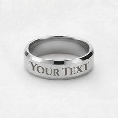 Personalized Engraved Men's Ring