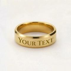 Personalized Engraved Men's Ring