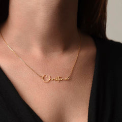 Signature Name Necklace w/ Wife Message Card