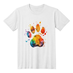 Geometric Dog Paw Print t-shirt