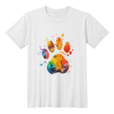 Geometric Dog Paw Print t-shirt