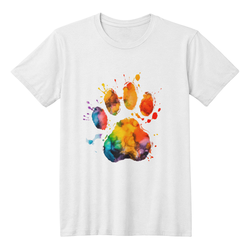 Geometric Dog Paw Print t-shirt
