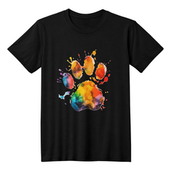 Geometric Dog Paw Print t-shirt