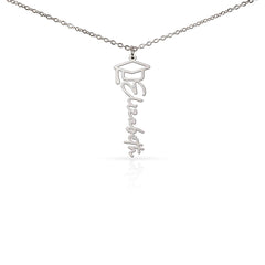 Graduation Cap Name Necklace