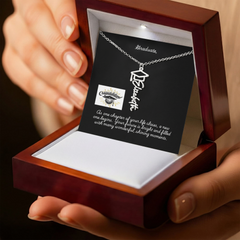 Graduation Cap Name Necklace w Message Card3