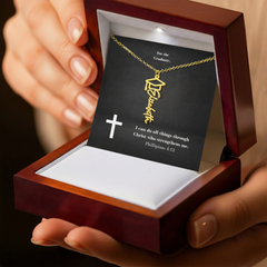 Graduation Cap Name Necklace w Message Card2